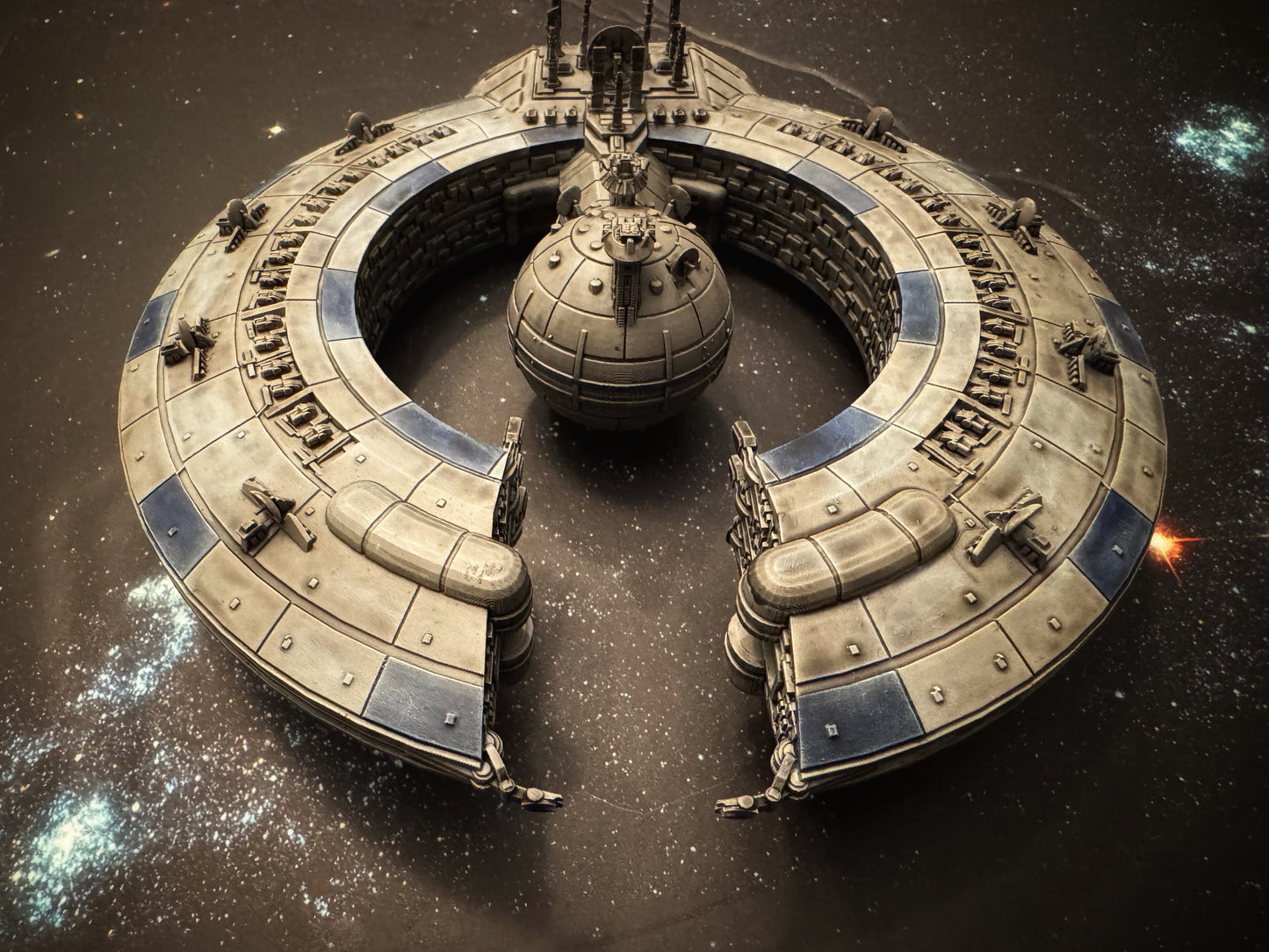 Star Wars Armada CIS Lucrehulk Battlecruiser Raw/Unpainted -or- Hand Painted Model 3D 14k Resin