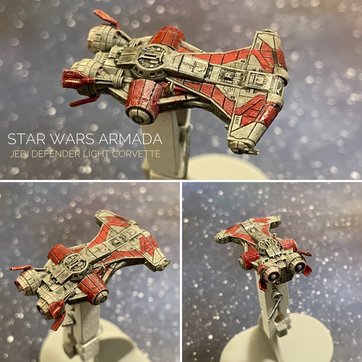 Star Wars Armada Jedi Defender Light Corvette RAW Print 3DResin Fan art