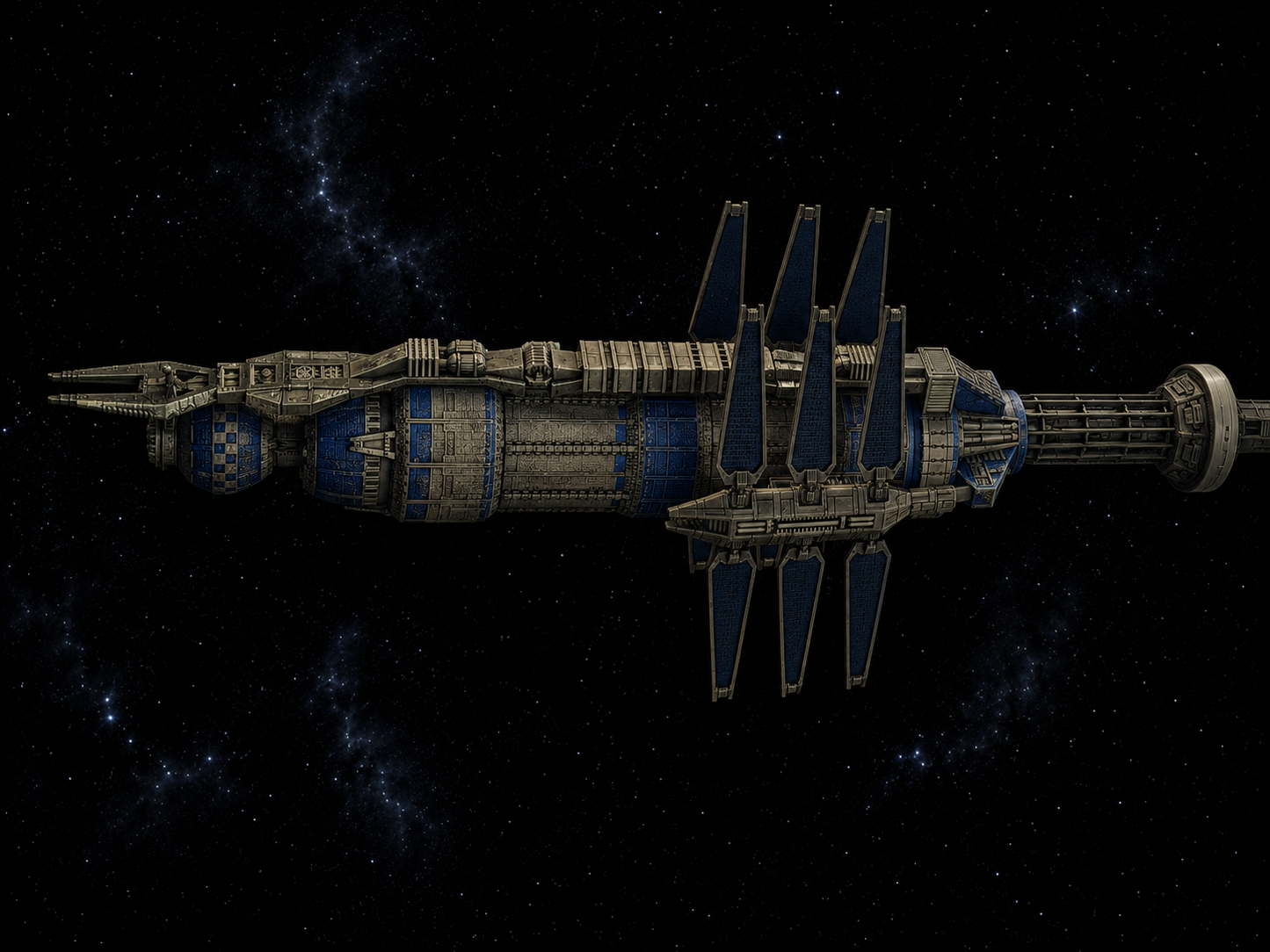 Babylon 5 Earth Alliance Space Station HIGH detail 3D print FanArt
