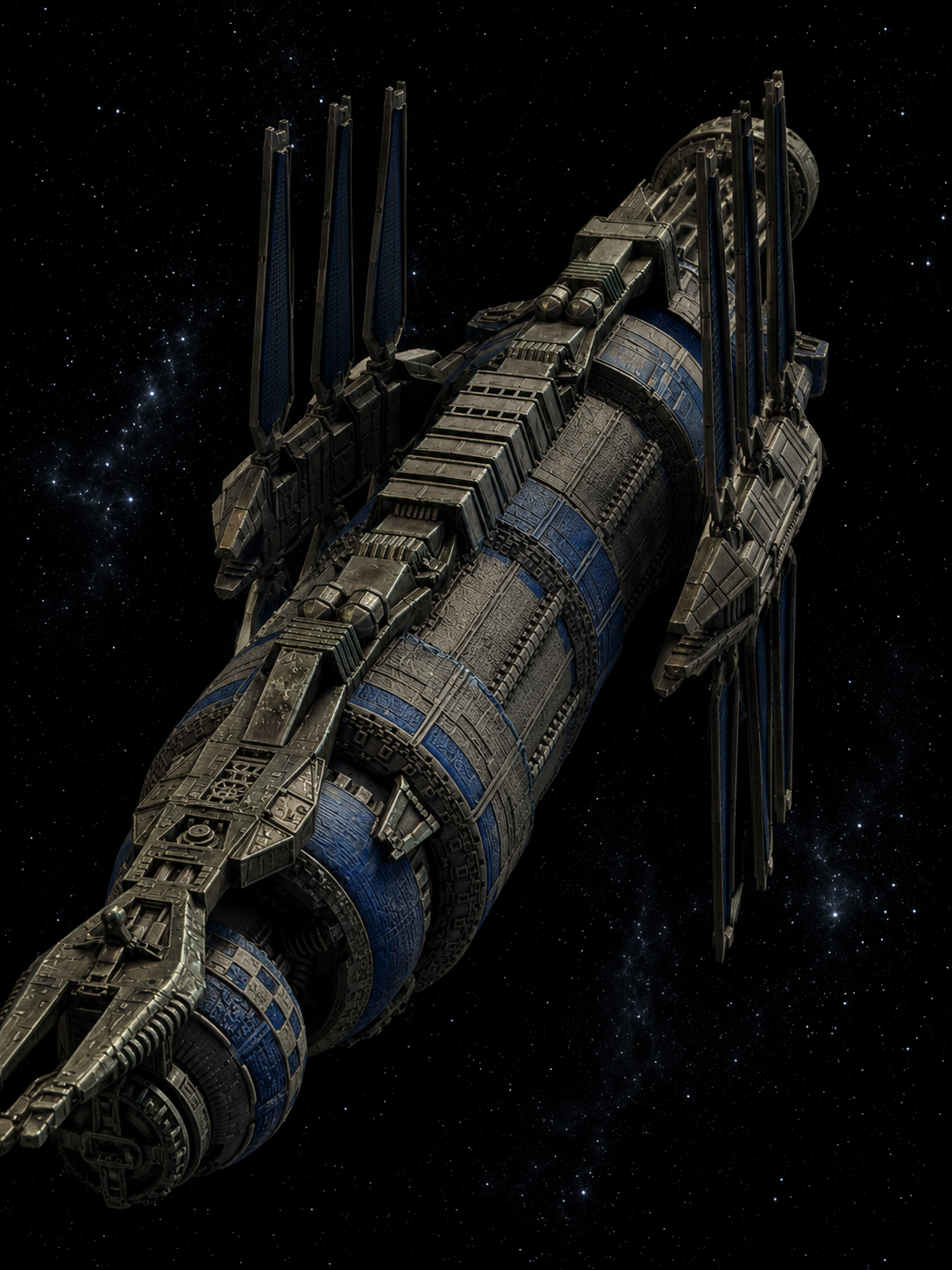 Babylon 5 Earth Alliance Space Station HIGH detail 3D print FanArt