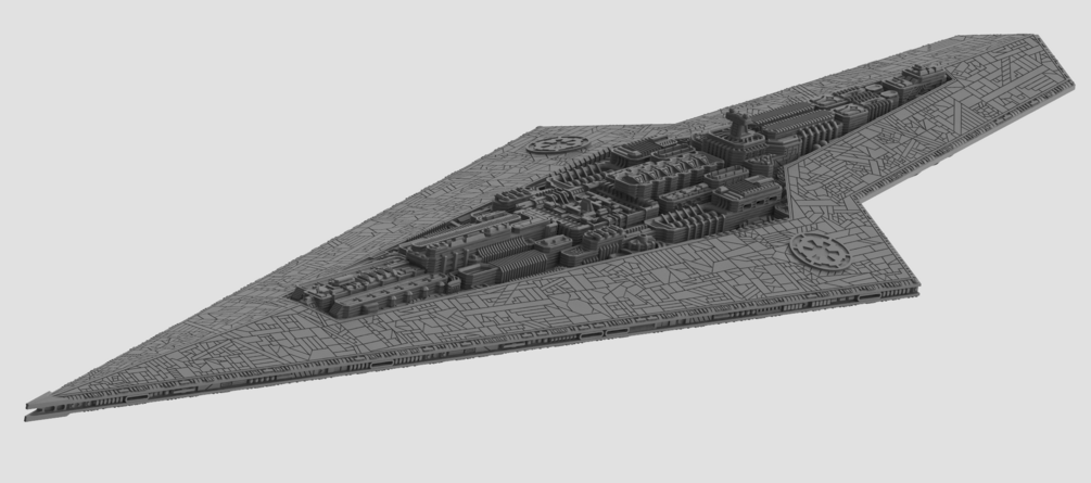 Star Wars Armada Executor Super Star Destroyer 16k Hi-res 3D Print