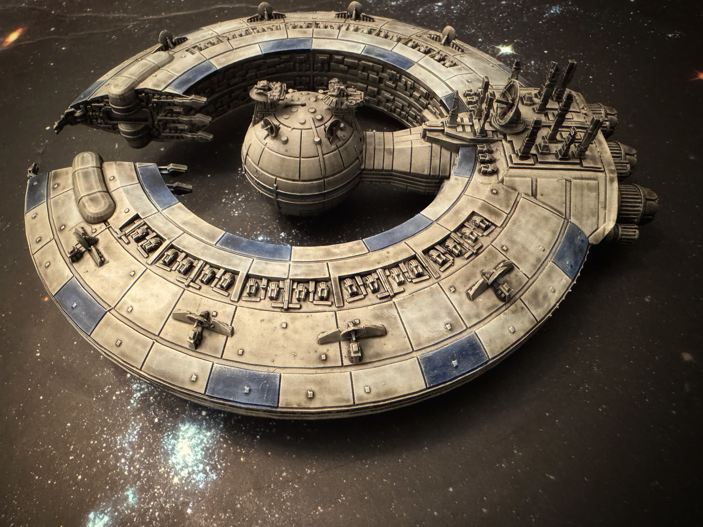 Star Wars Armada CIS Lucrehulk Battlecruiser Raw/Unpainted -or- Hand Painted Model 3D 14k Resin