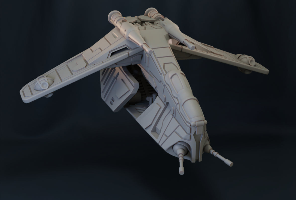 Star Wars X-Wing 1/270 Clone LAAT/i Low Altitude Assault Transport 12k HiRes 3D