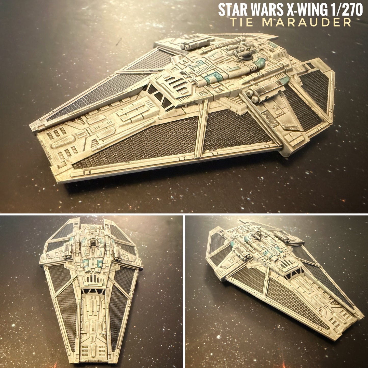 Star Wars X-Wing 1/270 Tie Marauder 16k 3D print