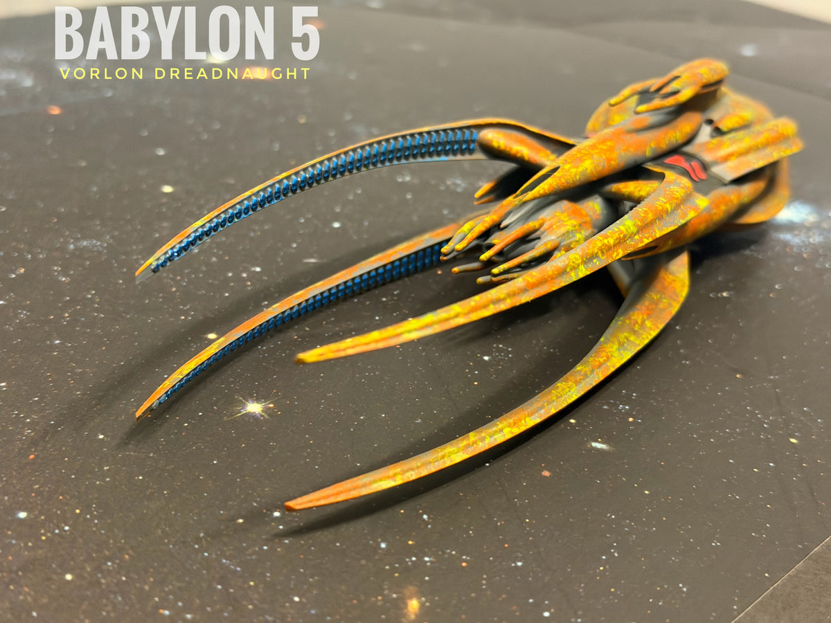 Babylon 5 Vorlon Dreadnought HIGH detail 16k 3D resin print FanArt (Star Wars armada scale)