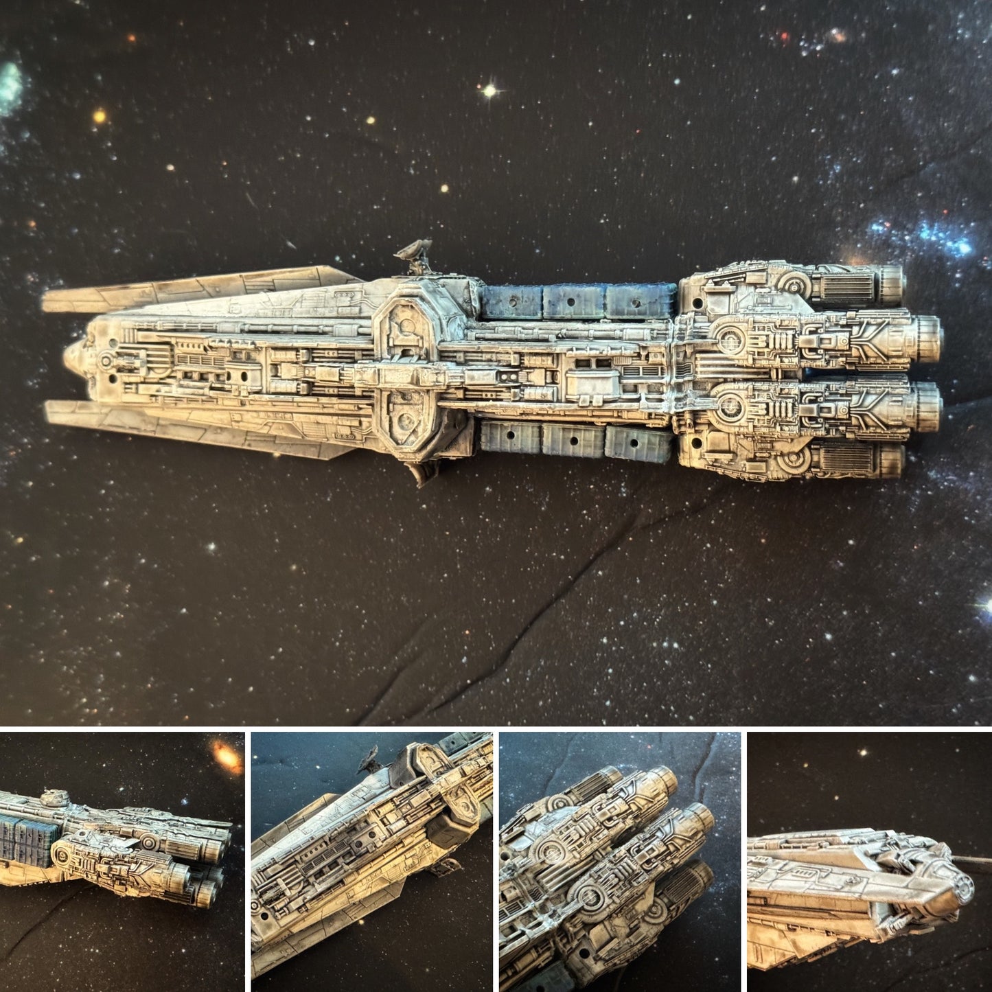 Star Wars X-Wing 1/270 Corellian YT-3700 Light Freighter Hand RAW UNPAINT 14k 3D