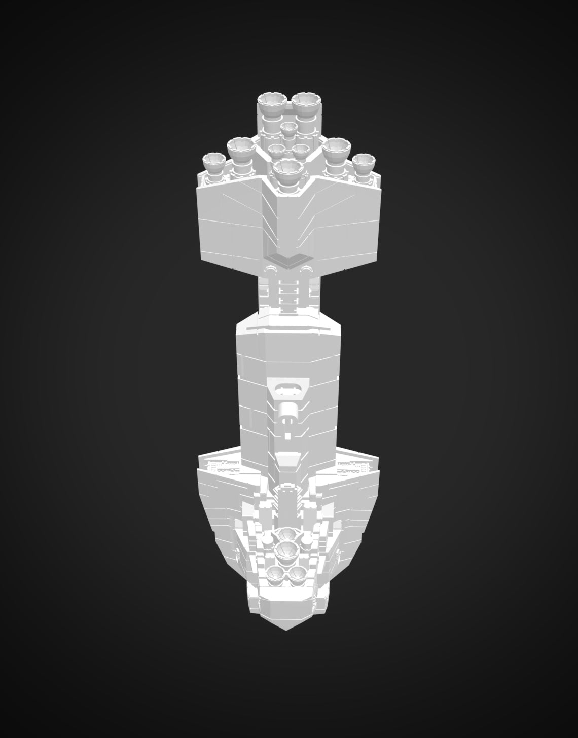 Star Wars Armada New Republic StarHawk-class Battleship Raw/Unpainted -or- Hand Painted Model 3D 14k Resin