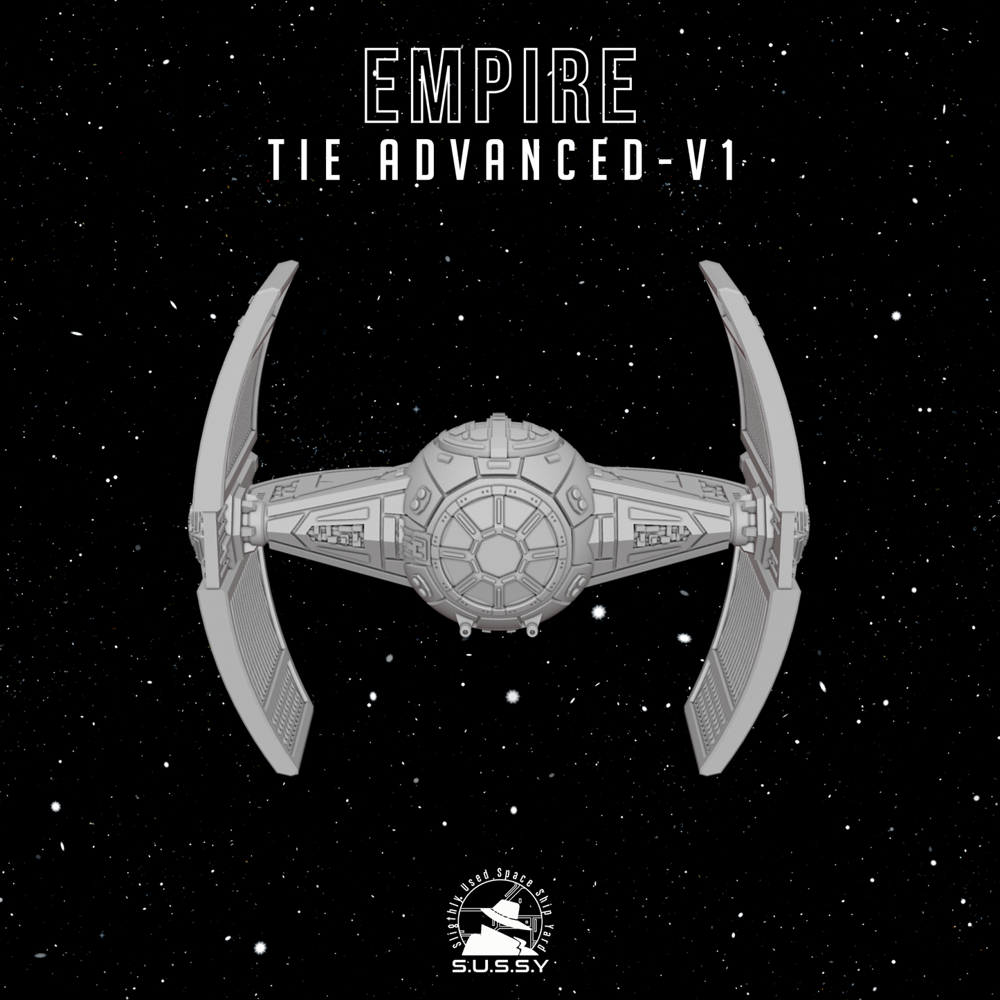 Star Wars X-Wing 1/270 Empire TIE Advanced V1 16k 3D print