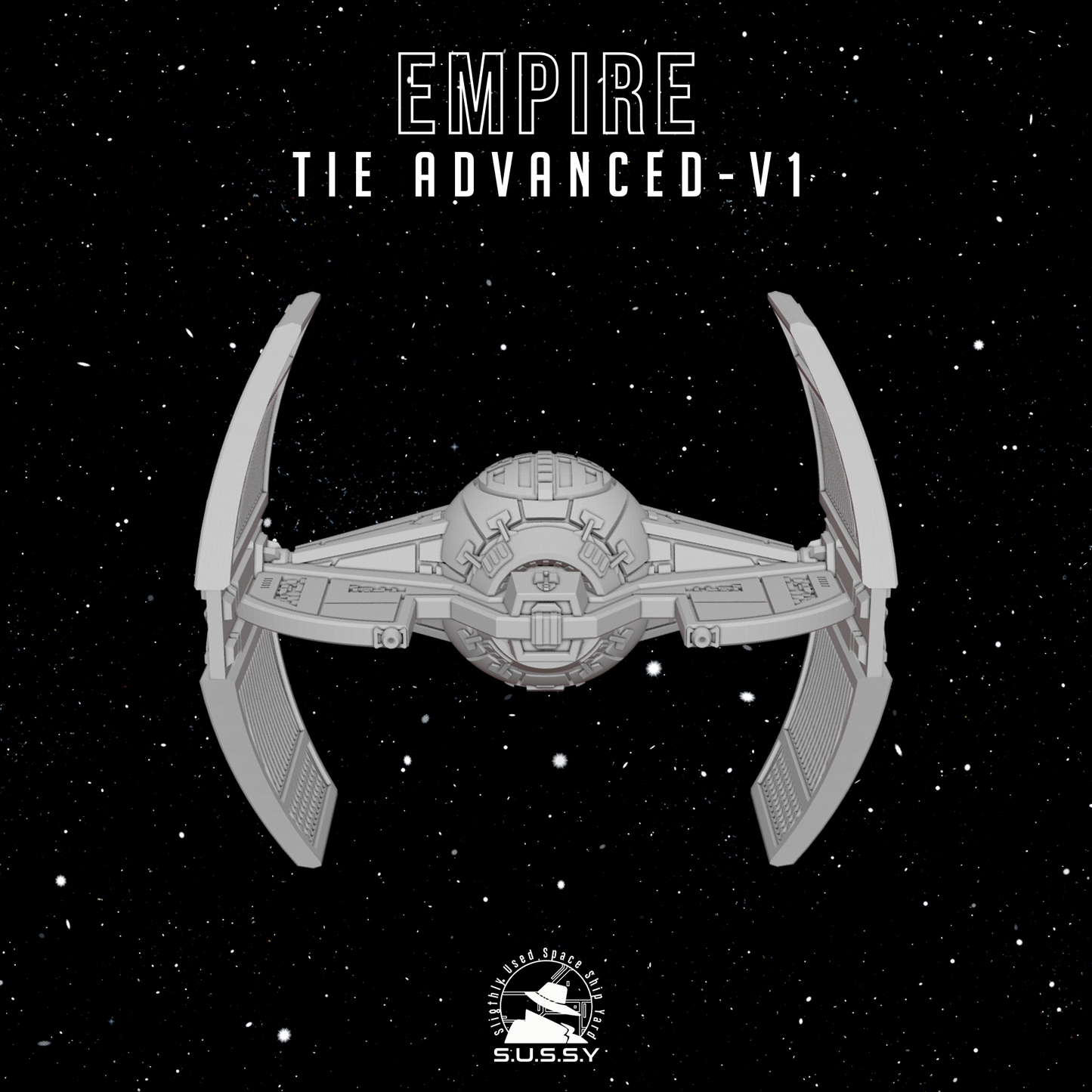 Star Wars X-Wing 1/270 Empire TIE Advanced V1 16k 3D print