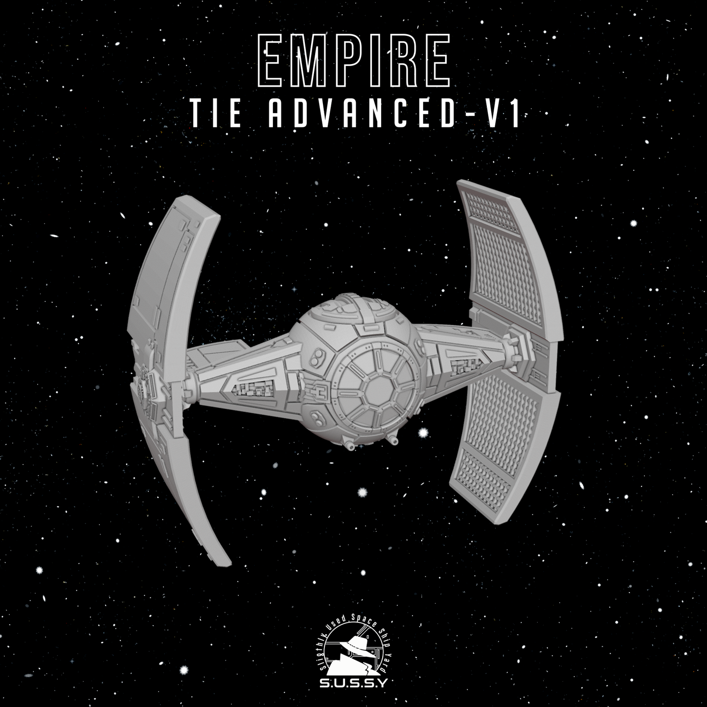 Star Wars X-Wing 1/270 Empire TIE Advanced V1 16k 3D print