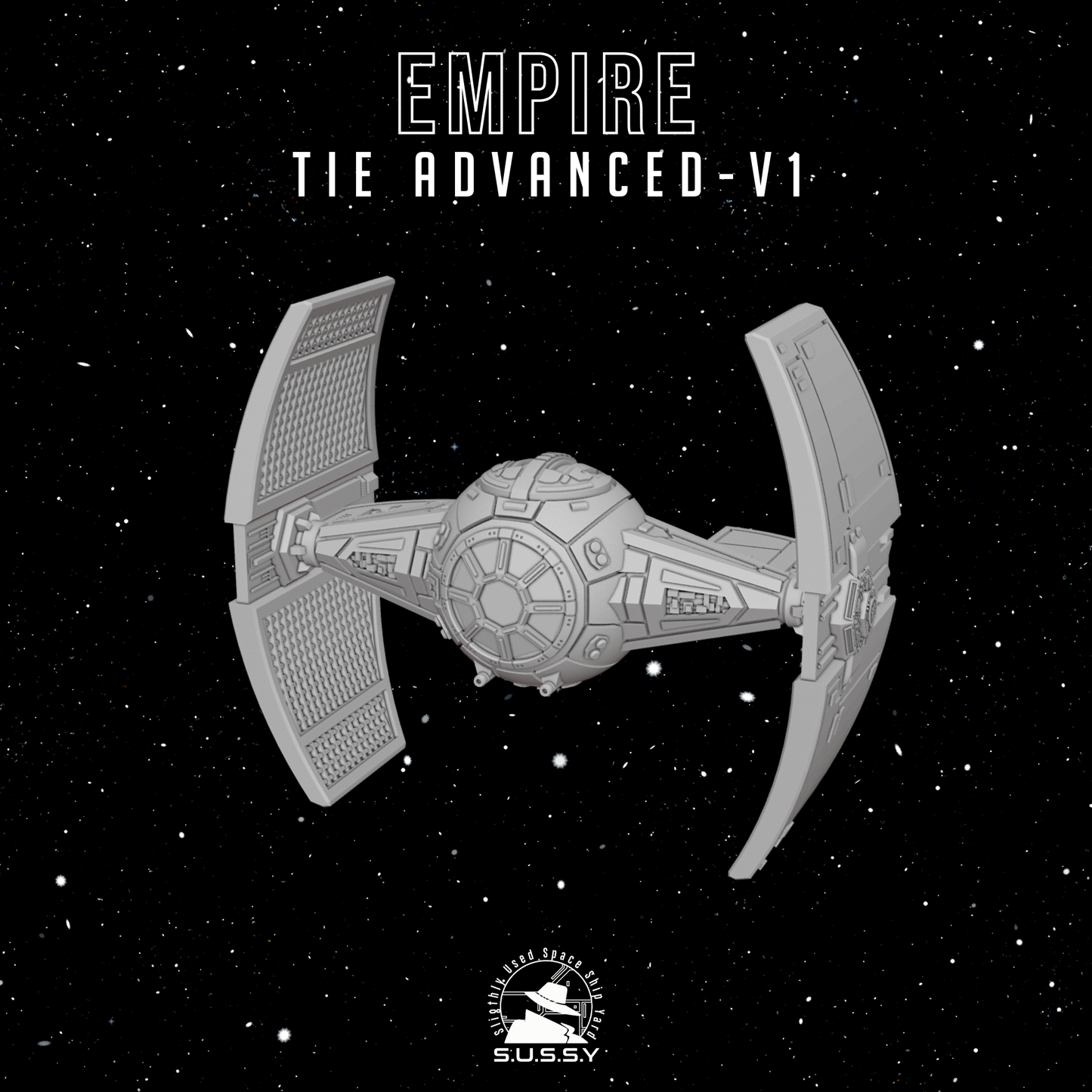 Star Wars X-Wing 1/270 Empire TIE Advanced V1 16k 3D print