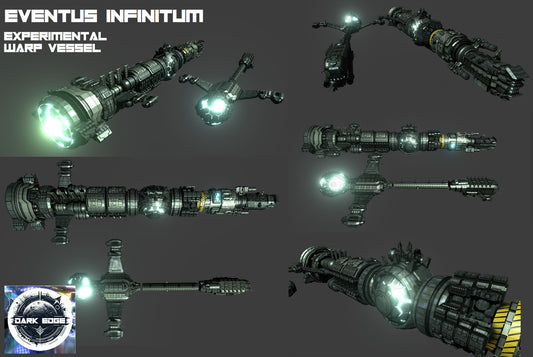 Event Horizon Movie Eventus Infinitum Experimental Warp Vessel Starship HIGH detail 3D print Dark Edge Games
