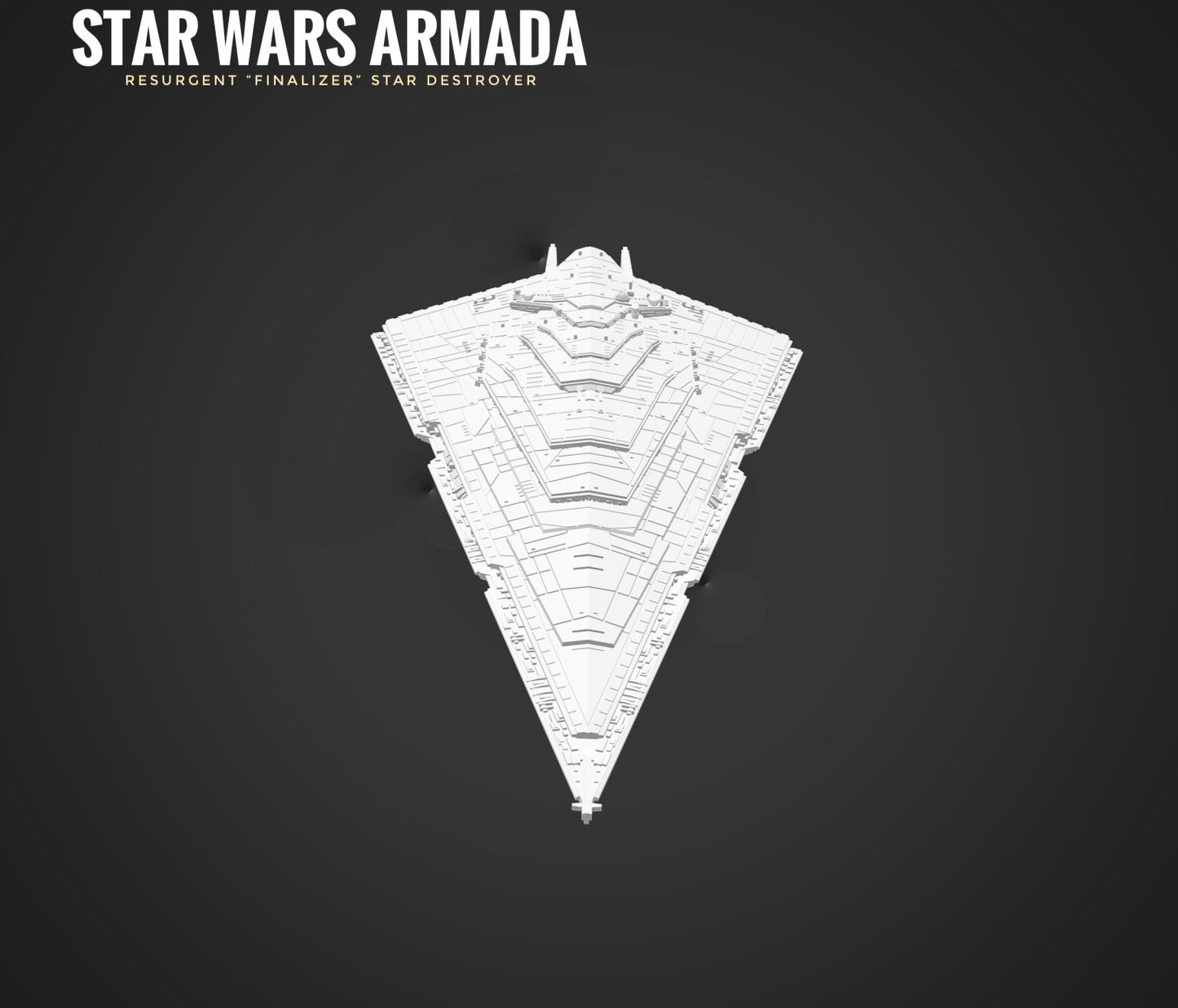 Star Wars Armada First Order Resurgent Star Destroyer 14k 3D