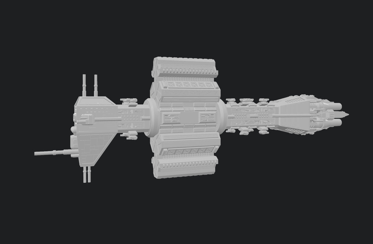 Star Wars Armada scale Babylon 5 EA Earth Force Omega Class Destroyer 8” 3D Resin 14k