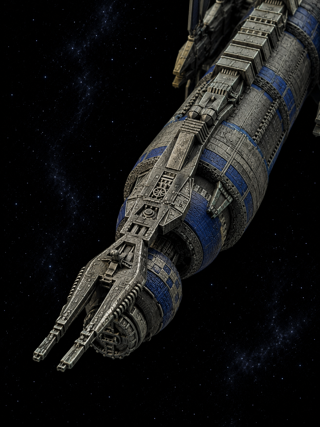 Babylon 5 Earth Alliance Space Station HIGH detail 3D print FanArt