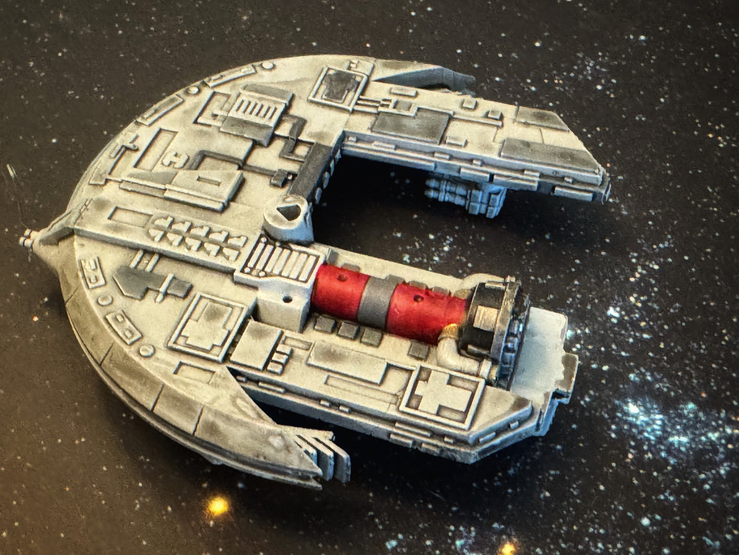 Star Wars X-Wing Punishing One Jumpmaster 5000 Freighter HAND PAINTED 14k 3D