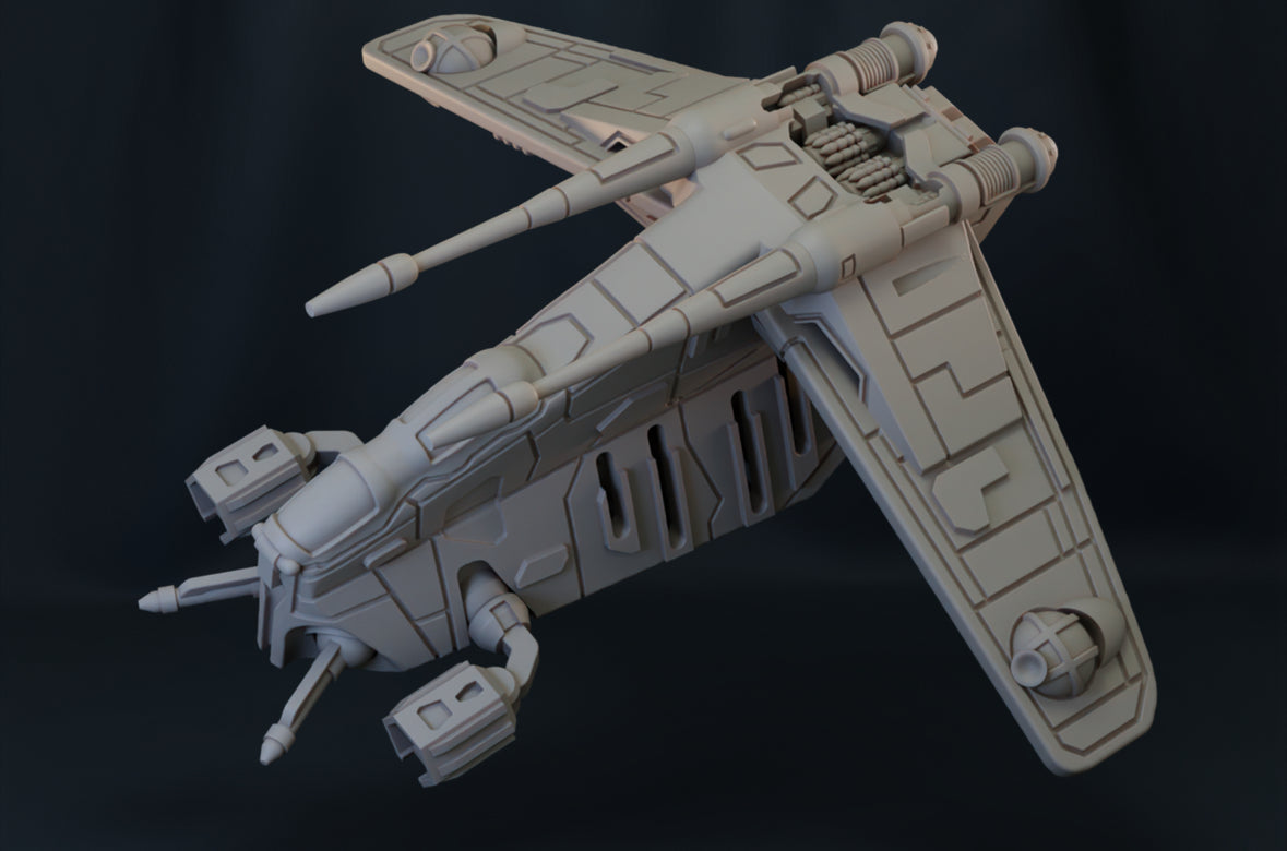 Star Wars X-Wing 1/270 Clone LAAT/i Low Altitude Assault Transport 12k HiRes 3D