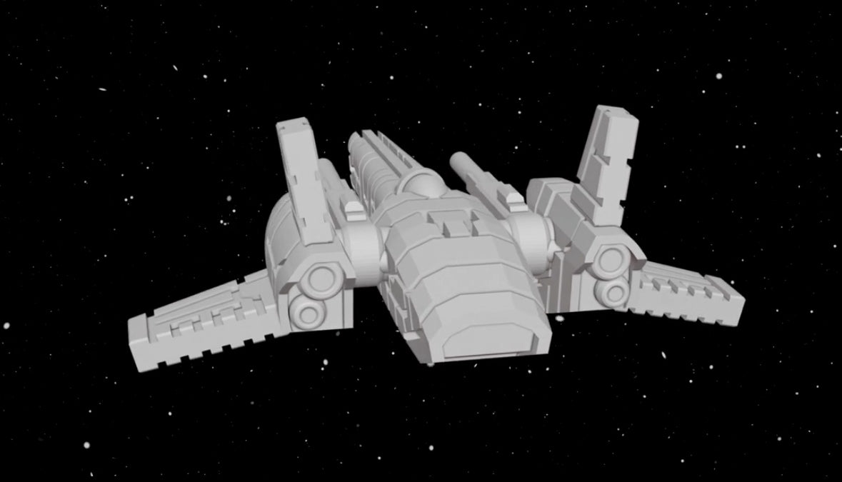 Star Wars X-Wing 1/270 Corellian HLAF-500 Fighter 12k HiRres 3D