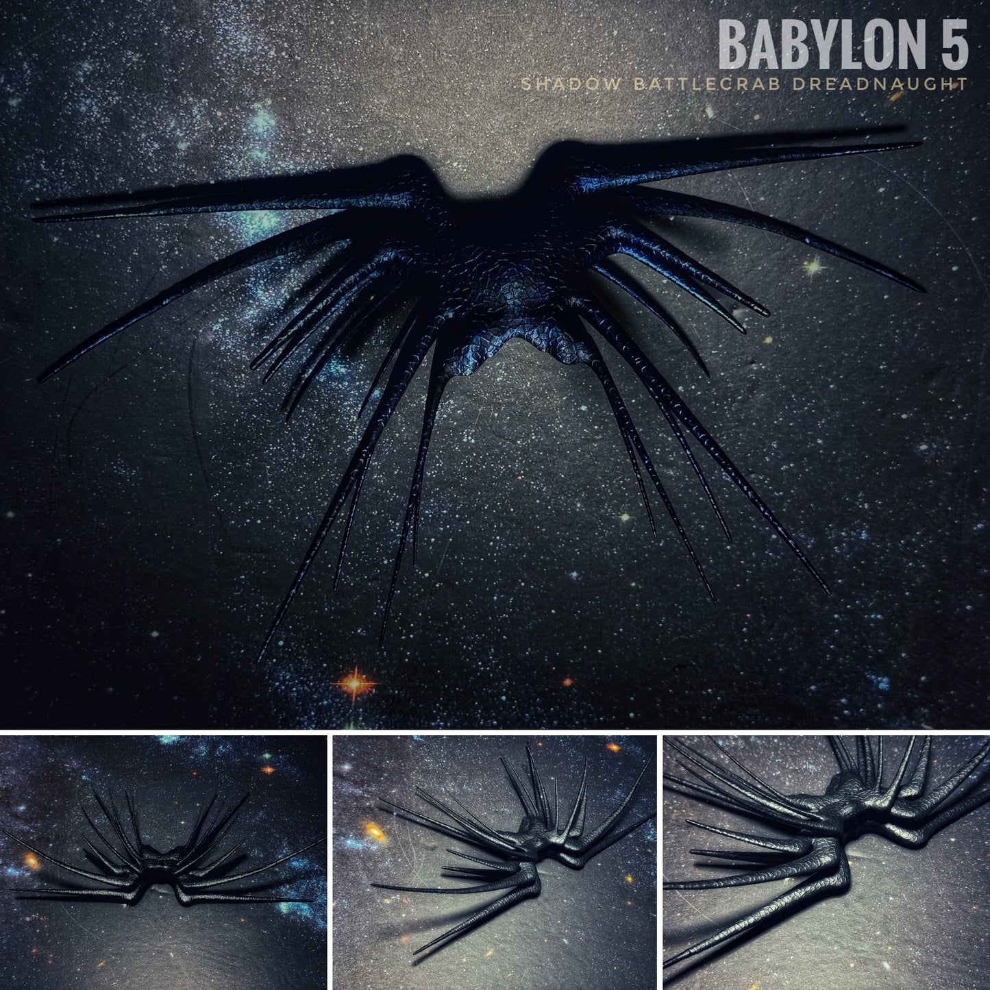Babylon 5 SHADOW Battlecrab Dreadnaught Raw or Hand-Painted 12k 3Dprint resin FanArt