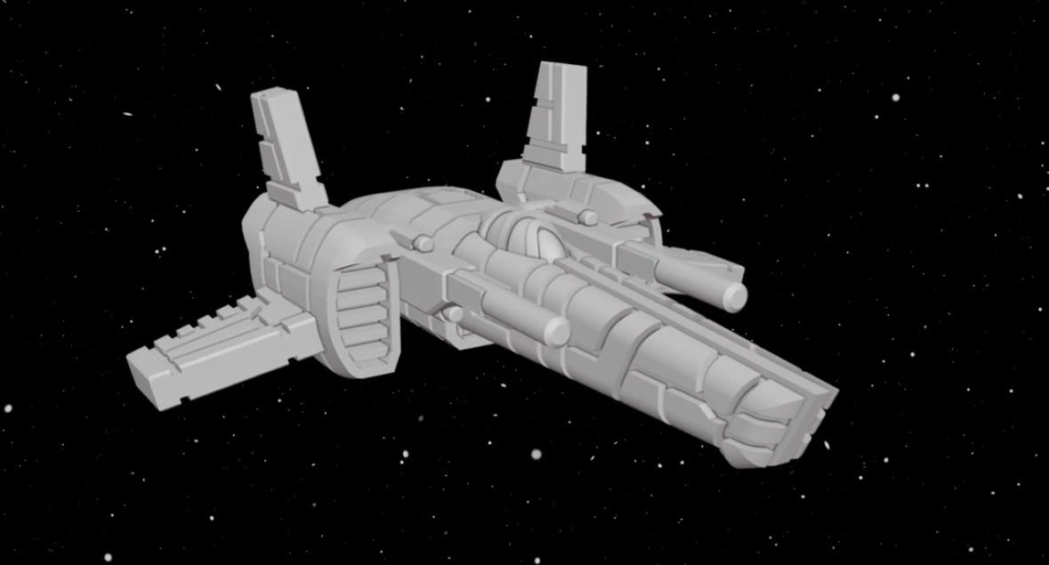 Star Wars X-Wing 1/270 Corellian HLAF-500 Fighter 12k HiRres 3D