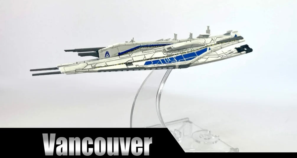 MASS EFFECT Vancouver Class Cruiser 14k 150mm 3D printed