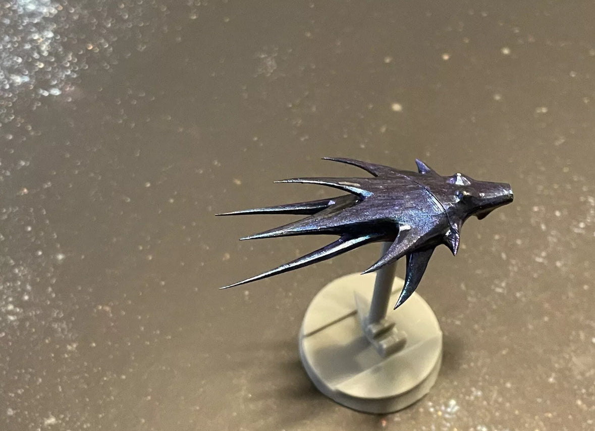 Babylon 5 SHADOW Fighter 1/270 Fully Hand-Painted 12k 3Dprint resin FanArt