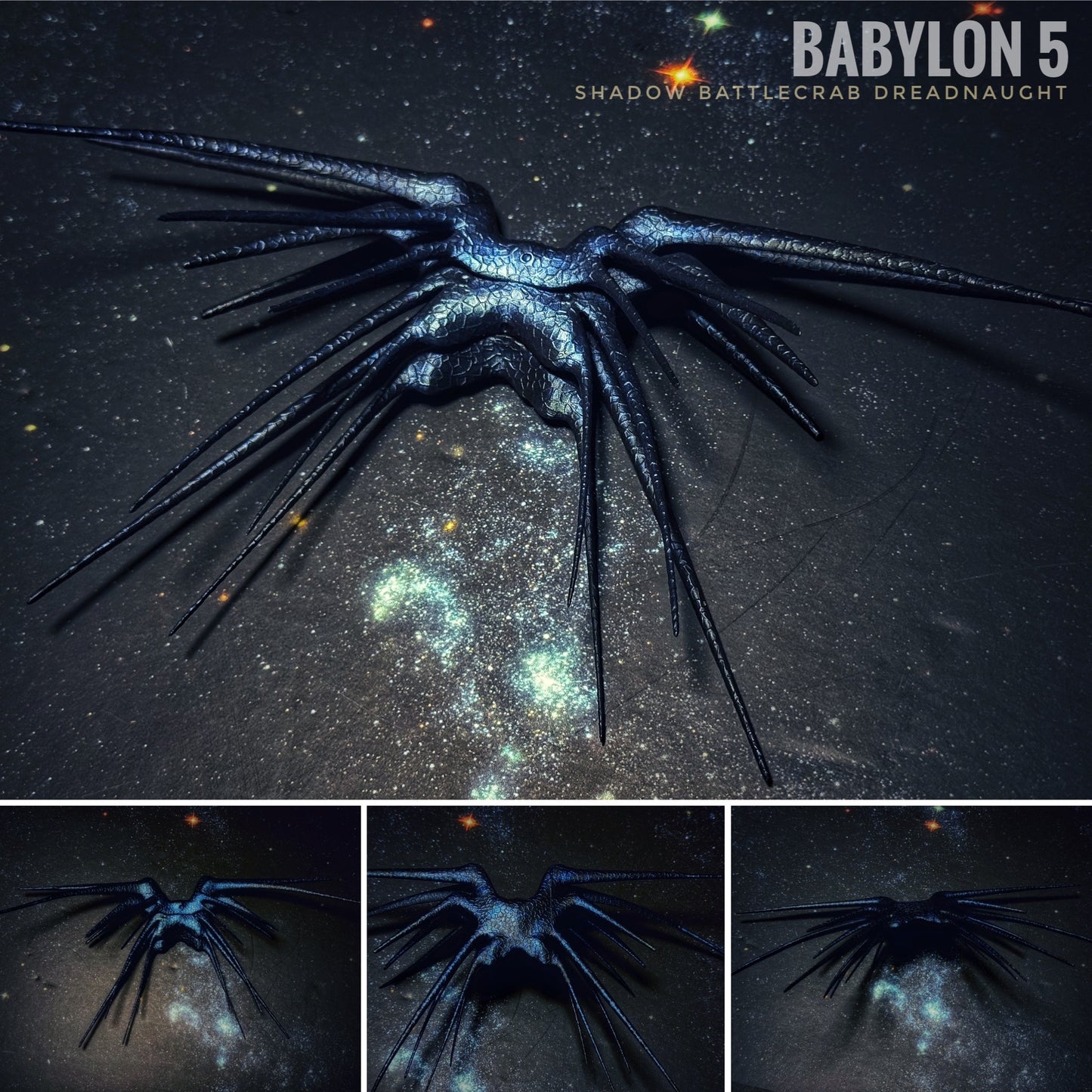 Babylon 5 SHADOW Battlecrab Dreadnaught Raw or Hand-Painted 12k 3Dprint resin FanArt