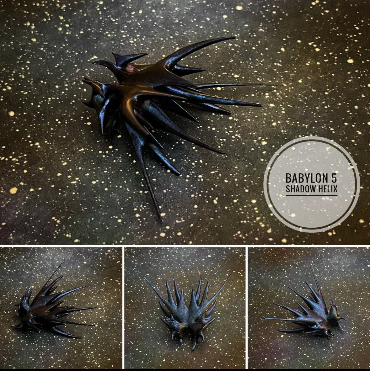 Babylon 5 SHADOWS HELIX 1/270 FULLY PAINTED 12k 3Dprint resin FanArt
