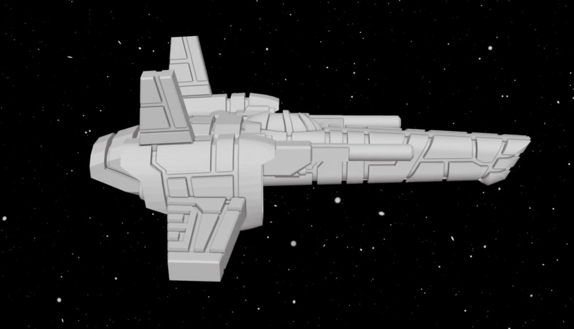 Star Wars X-Wing 1/270 Corellian HLAF-500 Fighter 12k HiRres 3D