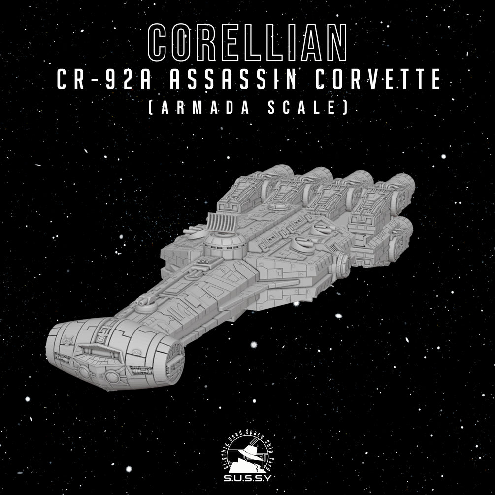 Star Wars Armada Corellian CR-92A Assassin Corvette 16k 3D print