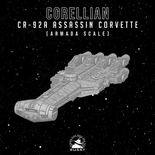 Star Wars Armada Corellian CR-92A Assassin Corvette 16k 3D print