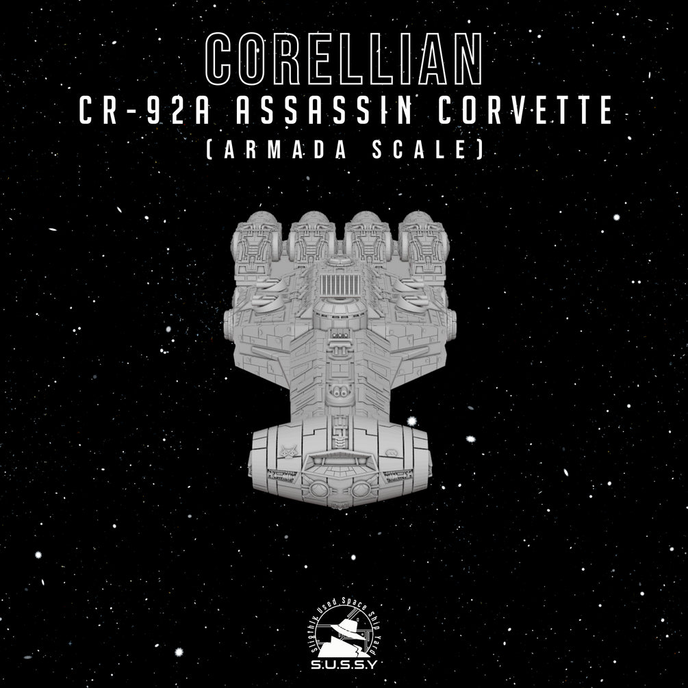Star Wars Armada Corellian CR-92A Assassin Corvette 16k 3D print