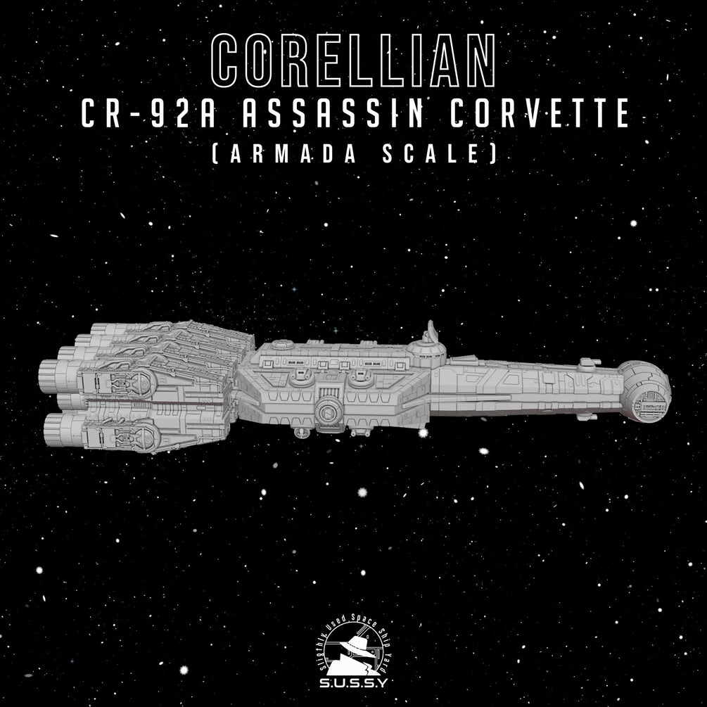 Star Wars Armada Corellian CR-92A Assassin Corvette 16k 3D print