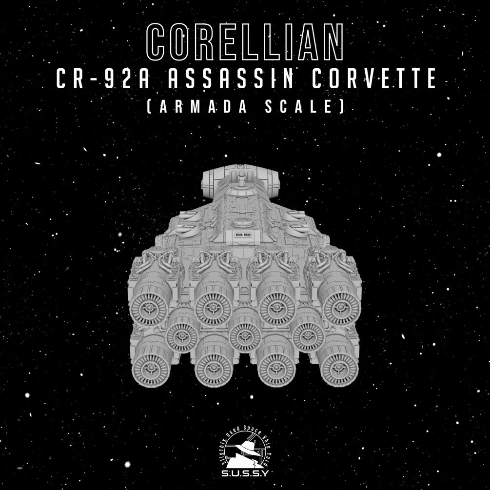 Star Wars Armada Corellian CR-92A Assassin Corvette 16k 3D print