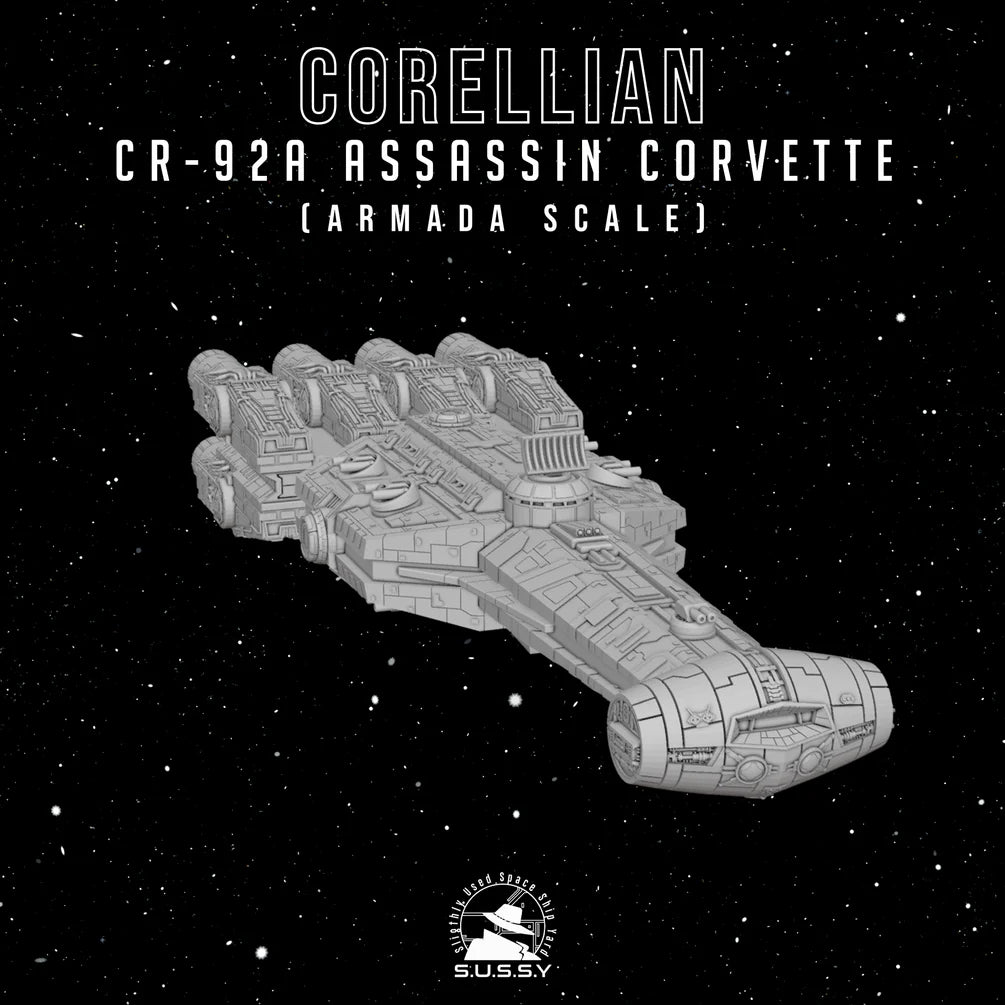 Star Wars Armada Corellian CR-92A Assassin Corvette 16k 3D print