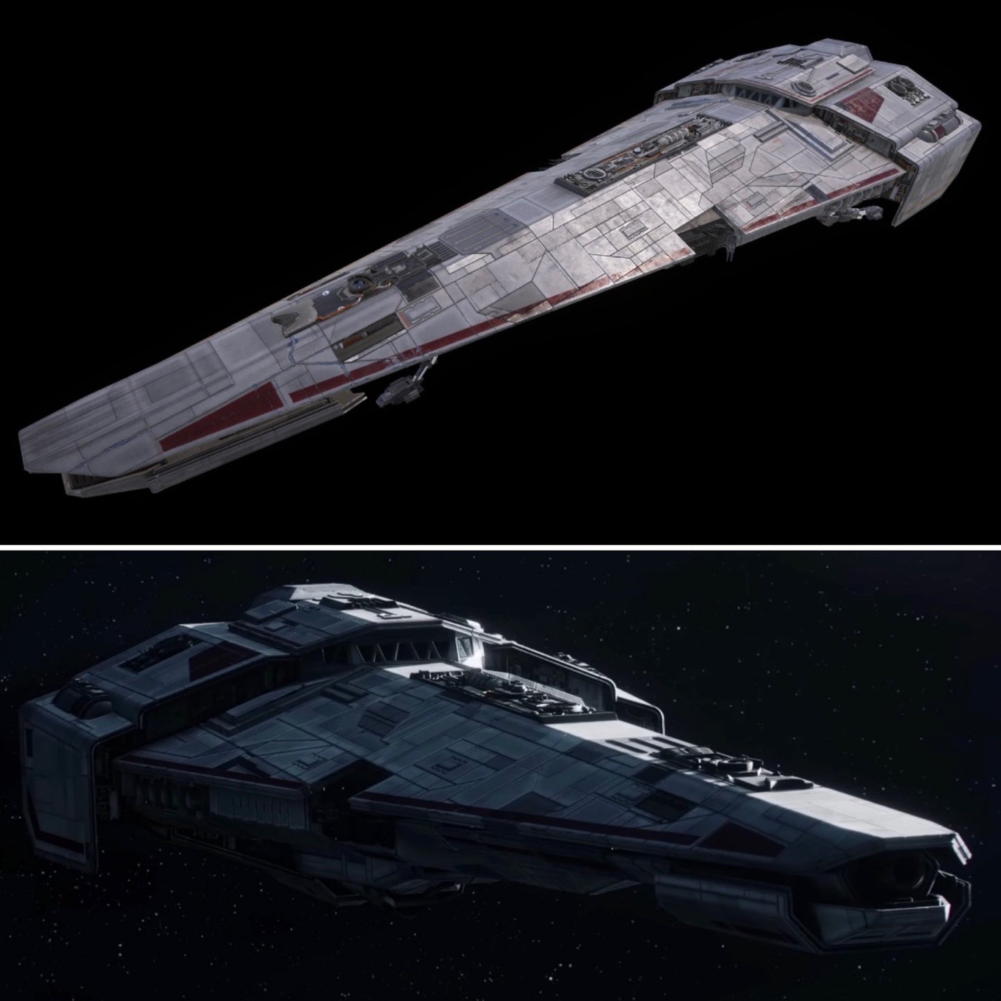 Star Wars X-Wing 1/270 Corvus Raider II Class Corvette 14k 3D