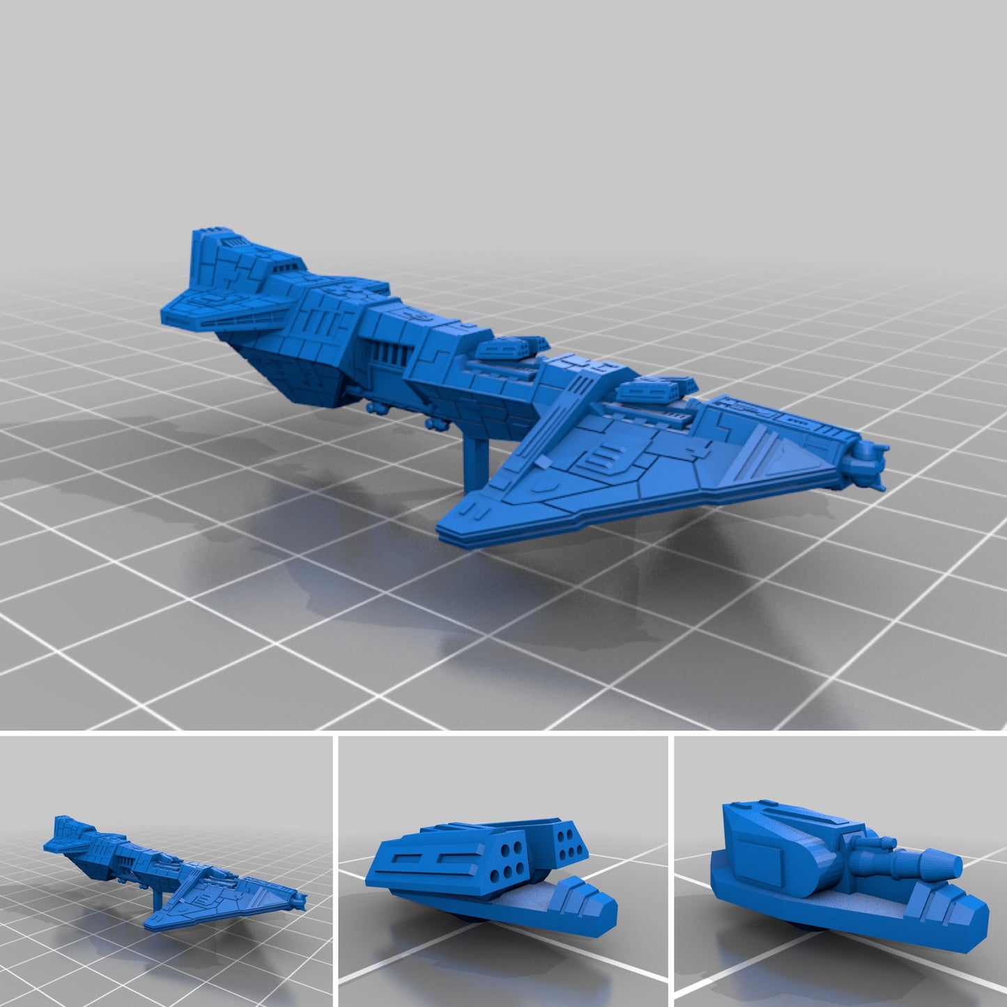 Star Wars Armada Imperial Commando Carrier - Raw/Unpainted -or- Hand Painted Model 3D 14k Resin