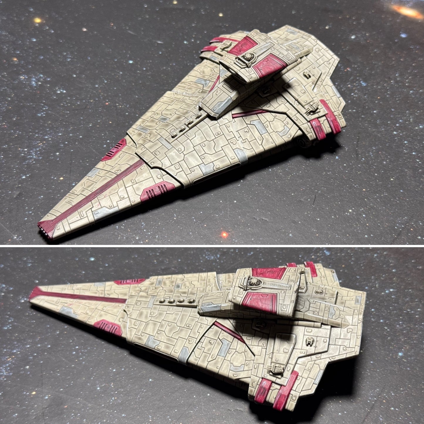 Star Wars Armada New Republic Endurance-Class Carrier Nebula Star Destroyer 7” Raw/Unpainted -or- Hand Painted Model 3D 14k Resin