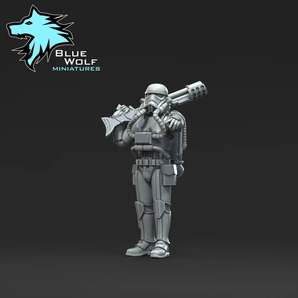 Star Wars LEGION Tie Bomber Vanguard Troopers or set w/TIE Bomber • Raw/Unpainted -or- Hand Painted Model 3D 14k Resin