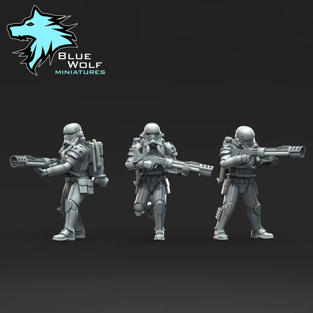 Star Wars LEGION Tie Bomber Vanguard Troopers or set w/TIE Bomber • Raw/Unpainted -or- Hand Painted Model 3D 14k Resin