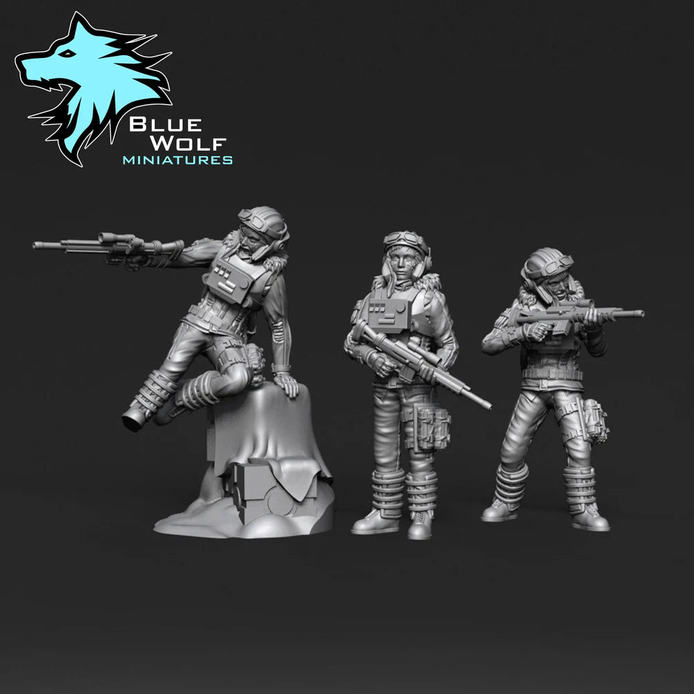 Star Wars LEGION Winter Rebel Troopers or set w/Escape Pod • Raw/Unpainted -or- Hand Painted Model 3D 14k Resin