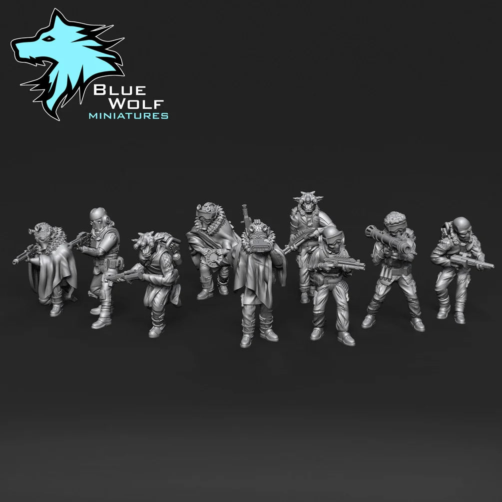 Star Wars LEGION Winter Rebel Troopers or set w/Escape Pod • Raw/Unpainted -or- Hand Painted Model 3D 14k Resin