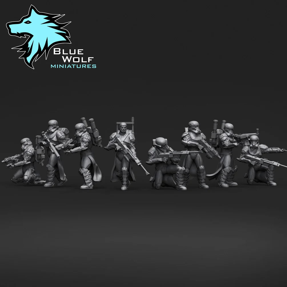 Star Wars LEGION Winter Commandos or set w/Imperial Drop Ship • Raw/Unpainted -or- Hand Painted Model 3D 14k Resin