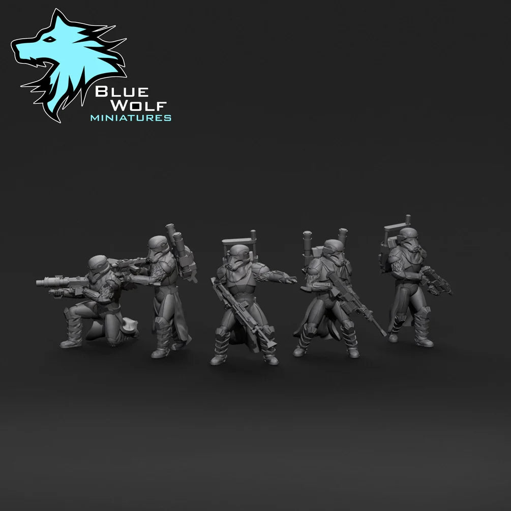 Star Wars LEGION Winter Commandos or set w/Imperial Drop Ship • Raw/Unpainted -or- Hand Painted Model 3D 14k Resin