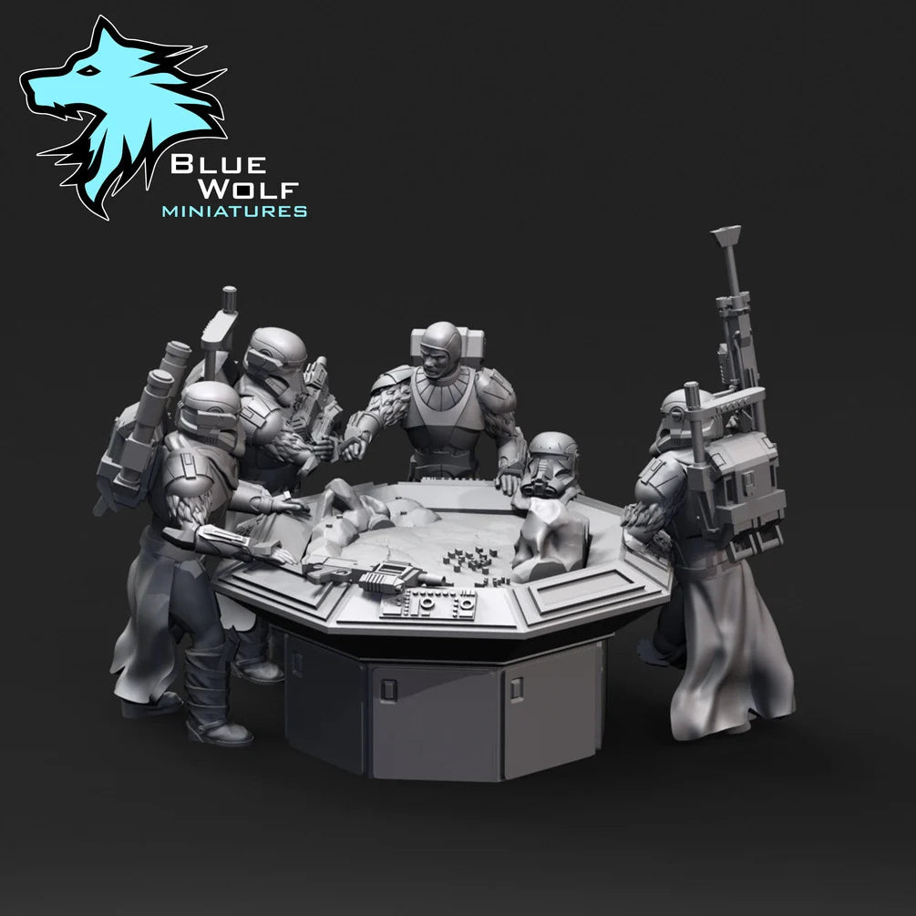 Star Wars LEGION Winter Commandos or set w/Imperial Drop Ship • Raw/Unpainted -or- Hand Painted Model 3D 14k Resin