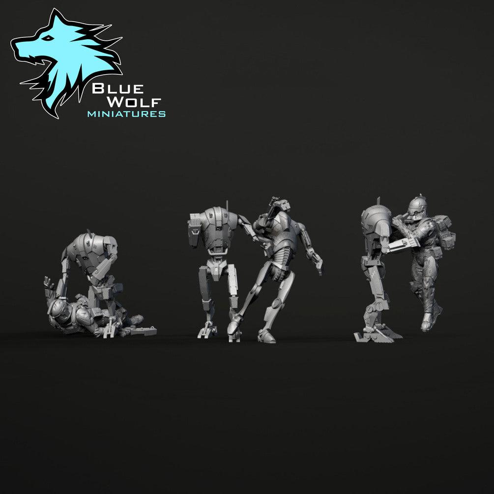 Star Wars LEGION B2 Super Battle Droids Enraged (3) • Raw/Unpainted -or- Hand Painted Model 3D 14k Resin