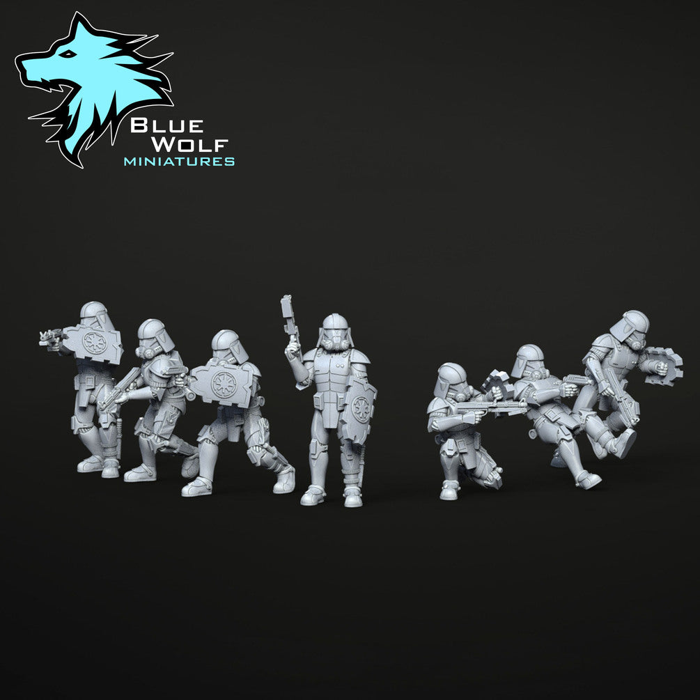 Star Wars LEGION Clone Urban Soldiers or set w/tank • Raw/Unpainted -or- Hand Painted Model 3D 14k Resin