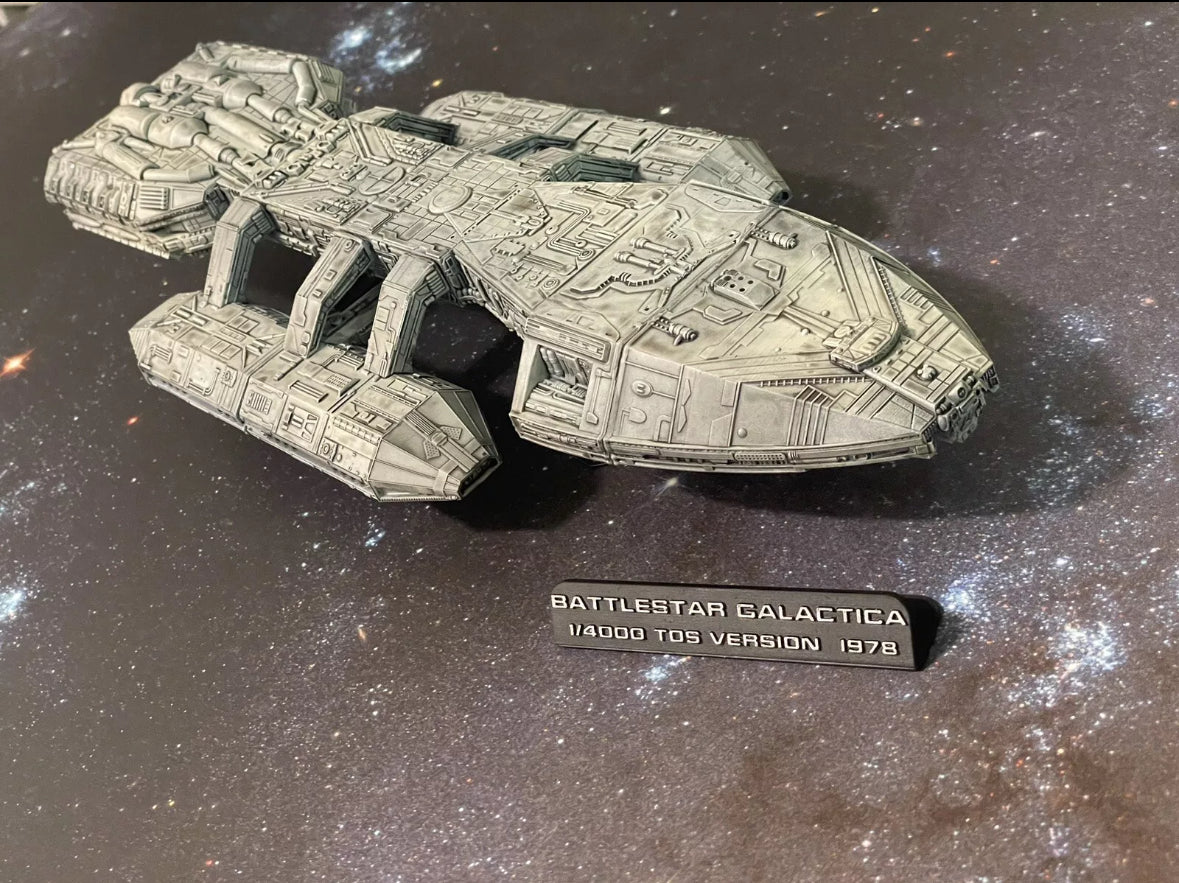 Battlestar Galactica - 12.4” TOS series version Hi-res FanArt 3D model - painted