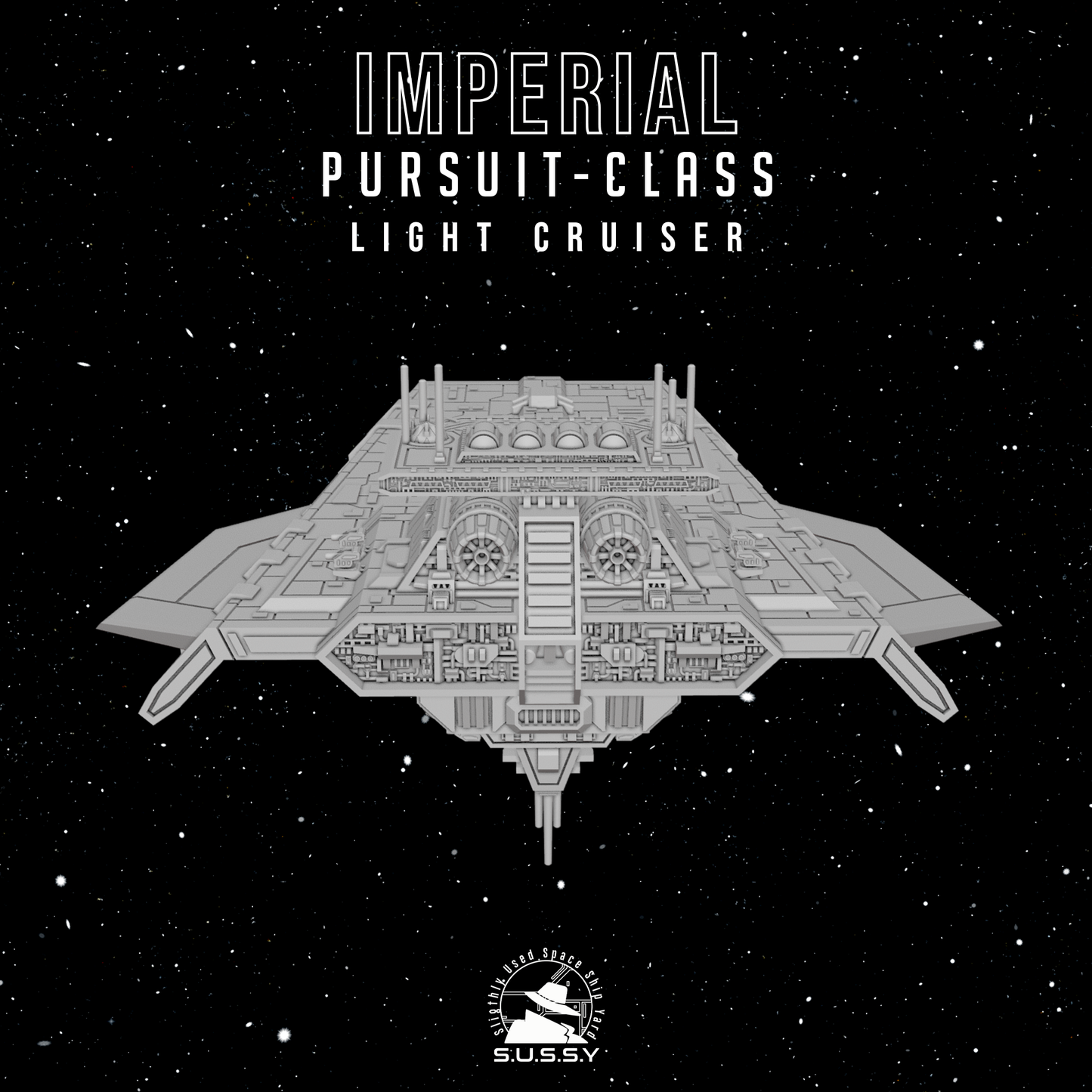Star Wars Armada Imperial Pursuit Light Cruiser 16k 3D print