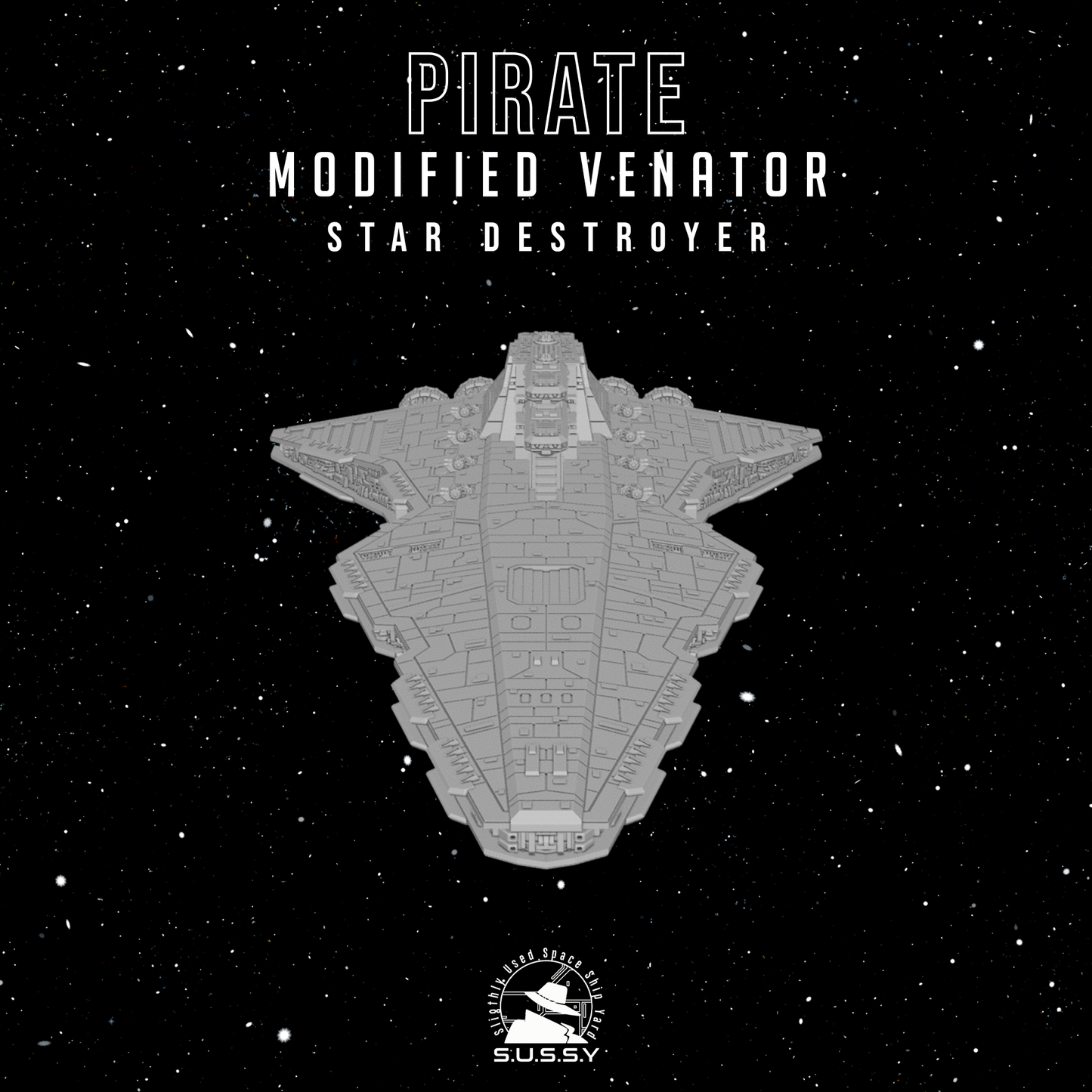 Star Wars Armada Pirate Modified Venator Star Destroyer 16k 3D print